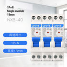 Chint NXB-40 DPN Minyatür Devre Kesici 6 ~ 40A, Icn = 4500A, Devre Koruması için 1 P + N 18mm tek modül AC230V Kullanımı
