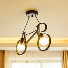 Yaratıcı LED İç Bisiklet Kolye Işık 9 w Yatak Odası Balkon Siyah Beyaz Için