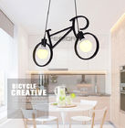 Yaratıcı LED İç Bisiklet Kolye Işık 9 w Yatak Odası Balkon Siyah Beyaz Için