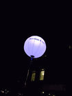 96W RGB LED Şişme Aydınlatma Dekorasyonu, 63 Ft Çaplı Beyaz Poli İpek Balonlu