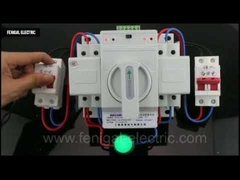 AC 220V Automatic Transfer Switch PV Solar Din Rail 2P 63A Dual Power Motor