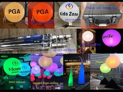 1.6m/5.2ft LED Beyaz veya RGBW 400W Etkinlik Balon Işığı – Tripod, Kafes veya Tavana Asma Kullanımı