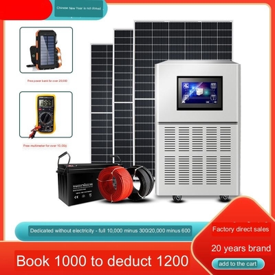 8kw Güneş Enerjisi Sistemi Ev 220v Şebekeden Bağımsız Entegre Jeneratör Fotovoltaik Panel Tam Set