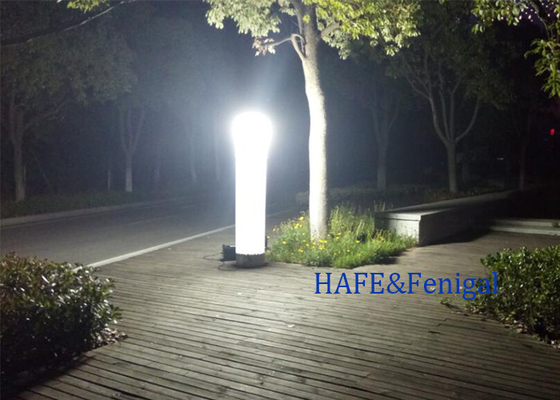 Gece aydınlatması için taşınabilir pil ile çalışan şişme ışık kulesi 3M 575W Özel boyut