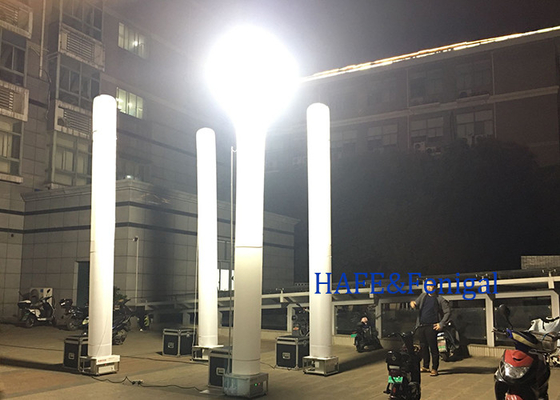 5M 1000w Basit ve Hızlı Şişilebilir Işık Kulesi Sütunları Büyük Alan Işıklandırması İçin