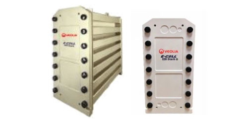 Veolia EDI E-Cell Stack MK-3: ≥16 MOhm-cm direnç ve nominal akış ile% 97'ye kadar geri kazanım 3.4 M3/h