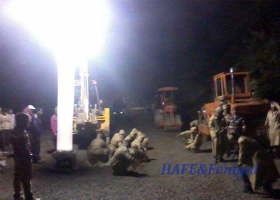 Güvenlik şişme ışık kulesi HMI 1000W Gece 360 derece dış endüstriyel aydınlatma için uygundur