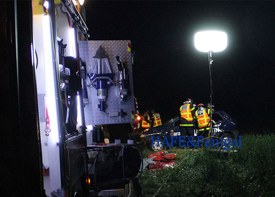 Dışarıdaki HMI Parlama Serbest Işıklama Yüksek Performanslı 3600W Gece Işıklama Kurtarma