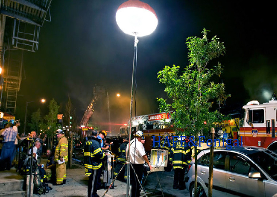 Dışarıdaki HMI Parlama Serbest Işıklama Yüksek Performanslı 3600W Gece Işıklama Kurtarma