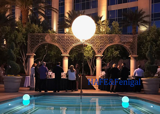 Dış Su Dayanıklı Etkinlik Dekorasyonu Balon Işık LED 200W 400w Özel Boyut Logo