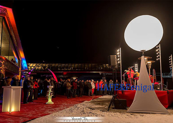 Açık hava şişme taşınabilir kutup duruş ışık balon LED 400W Reklam tripod