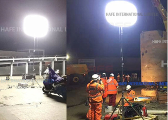 1000W LED Parlama Serbest Acil Kurtarma Endüstriyel İnşaat Güvenlik Balonu Işığı