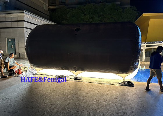 1.8kw Tube Helium Air Filled Bi Color LED DMX CRMX Kontrol Balonu Işıkları Film