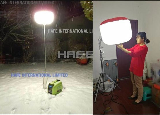 Taşınabilir Parlamayan Endüstriyel 480W Güneş LED Balon Işığı Özelleştirilebilir Güvenlik Işığı