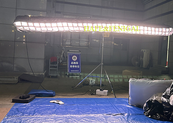 Yumuşak Hafif Parlayan Serbest Beyaz 720W LED Sinema Çekim Balonu Işık