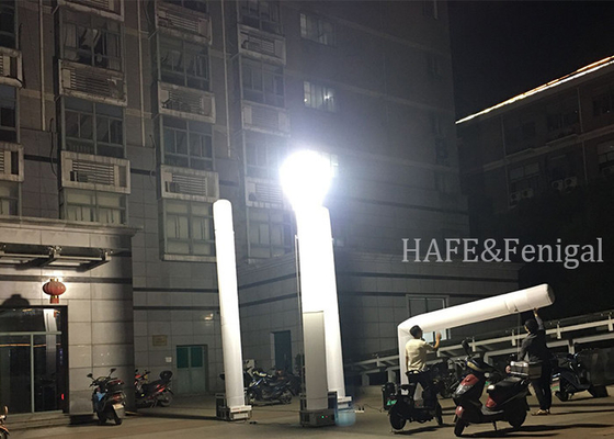 Dış Mekan Güç Kaynağı İsteğe Bağlı 120V/50HZ HID 1000w Şişme Acil Durum Aydınlatma Kulesi Aküsü