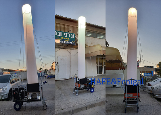 Dış Gece Işıklandırması Taşınabilir Büyük Alan 3-5M 1000W Şişme Işık Kulesi
