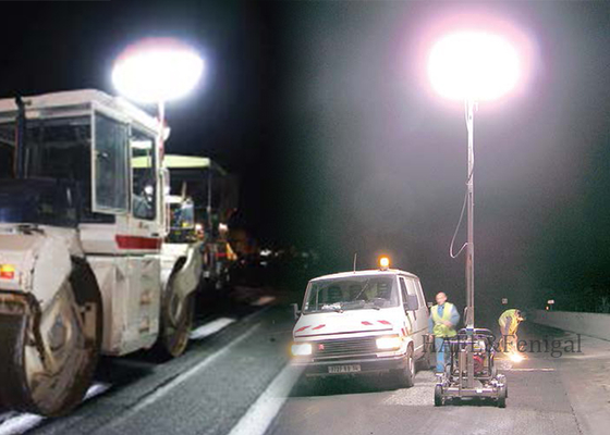 Yangın Acil Kurtarma Gece İnşaat 640W LED Güvenlik Balonu Işık Özelleştirmeyi Destekler