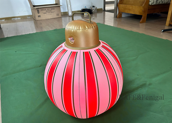 LED Balon Işığı Noel Şişme PVC (Gümüş/Altın) - Dış Mekan Ev Dekorasyonu Çarpıcı Balon Işık Kulesi