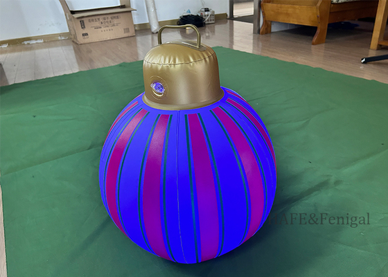 LED Balon Işığı Noel Şişme PVC (Gümüş/Altın) - Dış Mekan Ev Dekorasyonu Çarpıcı Balon Işık Kulesi