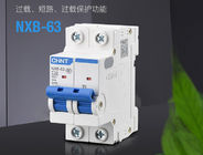 Chint NXB Minyatür Devre Kesici 1 ~ 63A, 80 ~ 125A, 1 P, 2 P, 3 P, 4 P Devre Koruması için 4 P AC230 / 400 V Kullanımı