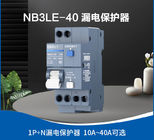 NB3LE-40 Toprak Devre Kesici 10 ~ 40A 1 P + N 220/230 / 240V EN / IEC60898 IEC60947