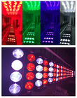 LED 8X12 W Örümcek Kiriş Hareketli Kafa, LED Örümcek DJ Işıkları RGBW 96Watt DMX 512