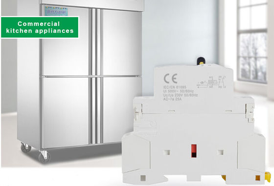 Manuel Elektrikli AC 400VAC 63A 2 Kutuplu 3 Kutuplu Modüler Kontaktör