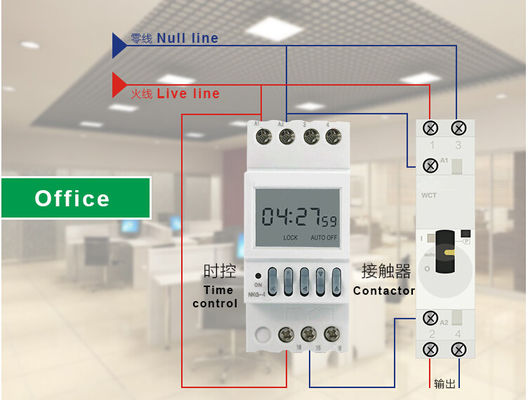 Manuel Elektrikli AC 400VAC 63A 2 Kutuplu 3 Kutuplu Modüler Kontaktör