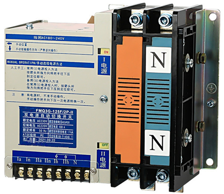220V 100 Amp Çift Güç ATS Otomatik Transfer Anahtarı ICD LCD Denetleyici