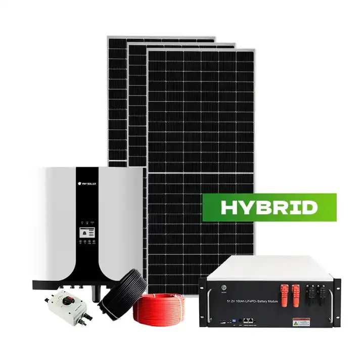Hepsi Bir Arada Hibrit Güneş Enerjisi Sistemi Ev İçin Komple Kit 7KW 7.6KW Kolay Kurulum