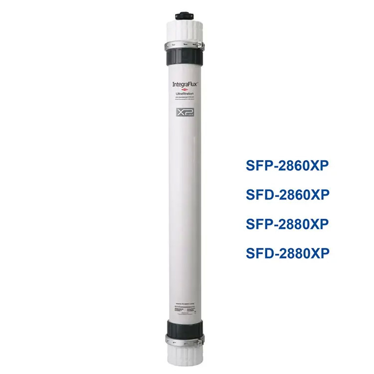 PVDF Dupont Dow Ultrafiltrasyon Membran Modülleri SFP 2880XP / SFD 2880XP 0.03um Gözenek Boyutu