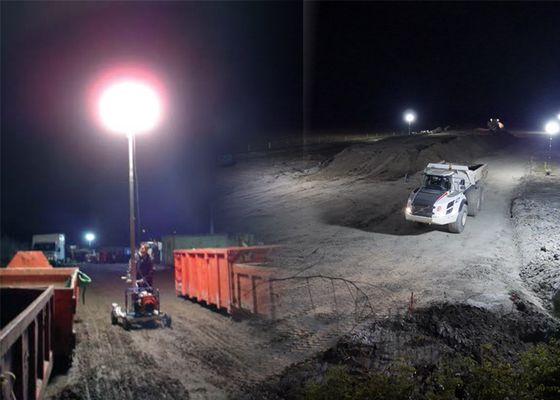 HAFE Güneş Serisi 1200W Tripod LED Balonları 40000-48000 Lümen Endüstriyel Kurtarma İnşaat Acil Durum için Parlama Yapmayan Işık