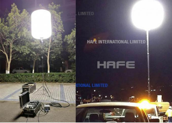 Güneş 1000W LED Balon Işığı Deprem Kurtarma için Esas Tripod Işığı